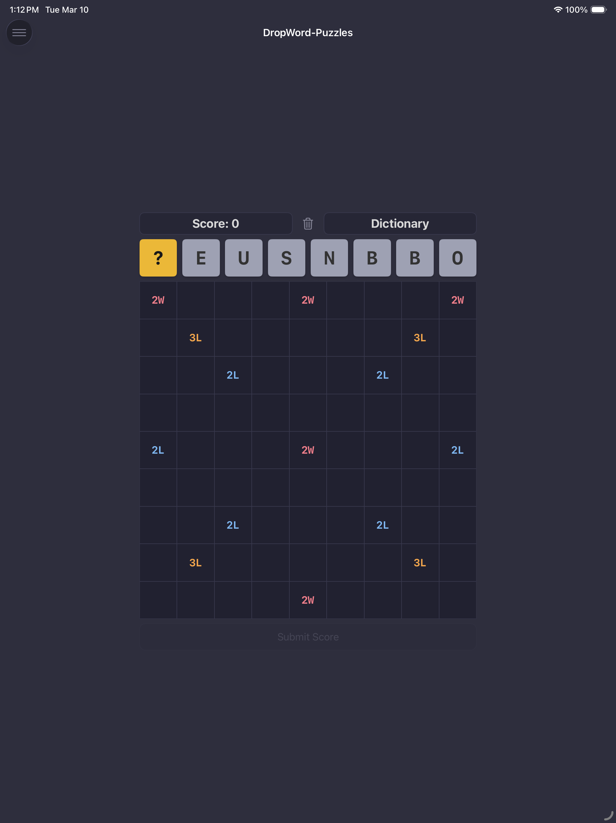 DropWord Puzzles on iPad — screenshot 8